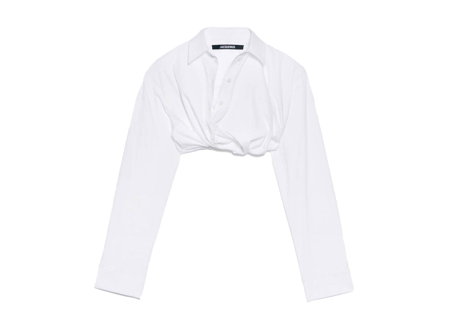 Skjorte Jacquemus La Chemise Bahia Courte Shirt Hvid | 233SH042-1454-100, 0