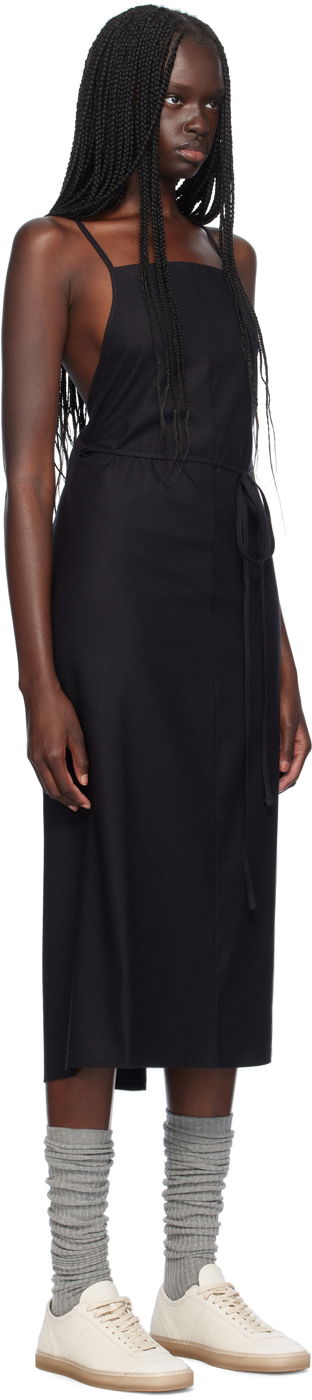 Kjole Baserange Yumi Apron Midi Dress Sort | DRYU-WS-000, 1