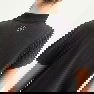 Polo skjorte JW Anderson JW Anderson Layered Short Sleeve Polo Top, Size Large Sort | JO0277-PG1808-781, 5