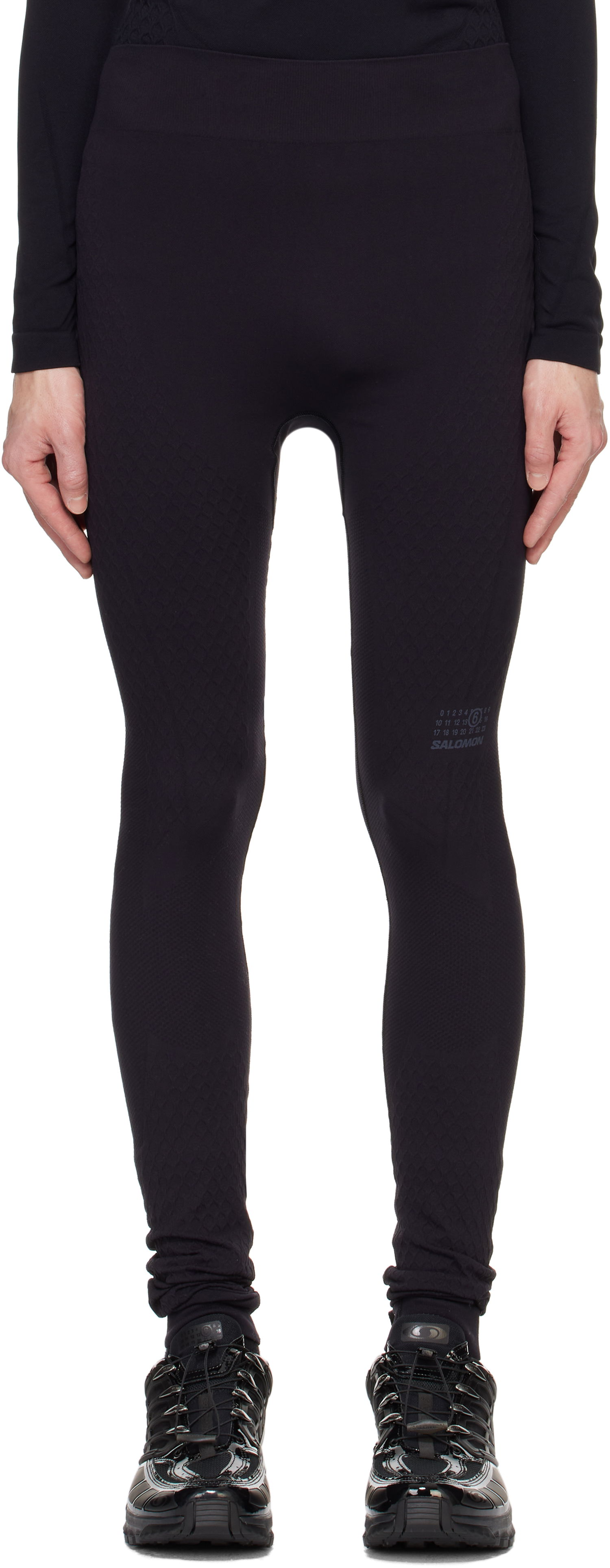 Sokker Maison Margiela Textured Leggings Sort | SH0KA0033 M20038, 0