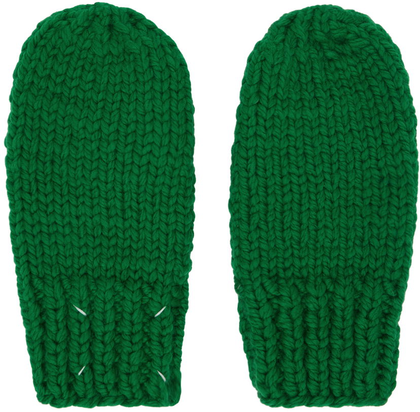 Handsker Maison Margiela Childish Stitches Mittens Grøn | S50TS0036 S18420