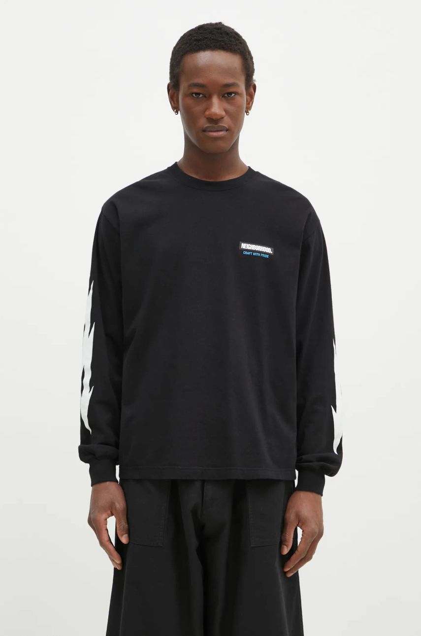 T-shirt Neighborhood Long Sleeve Graphic T-Shirt NEIGHBORHOOD Sort | 242PCNH.LT16, 0