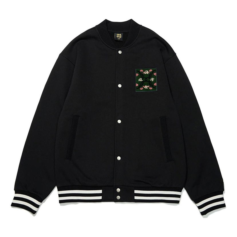 Bomberjakke Li-Ning Embroidered Baseball Jacket Sort | AJDT005-3