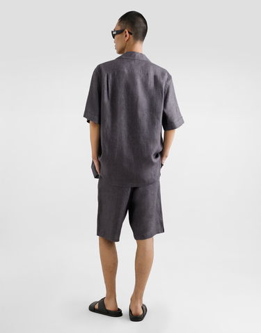 Shorts Dolce & Gabbana Dolce & Gabbana Linen Canvas Shorts Grå | GV37AZFU4L5N0352, 2