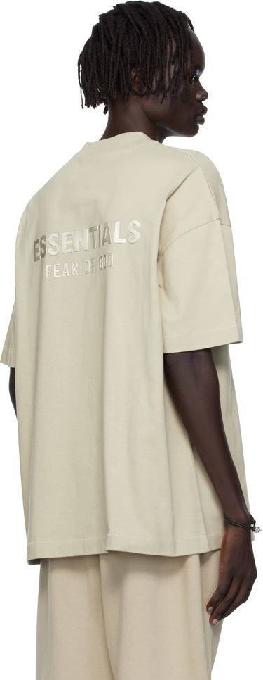 T-shirt Fear of God ESSENTIALS Classic Fit T-Shirt Beige | 125SP254196F, 2