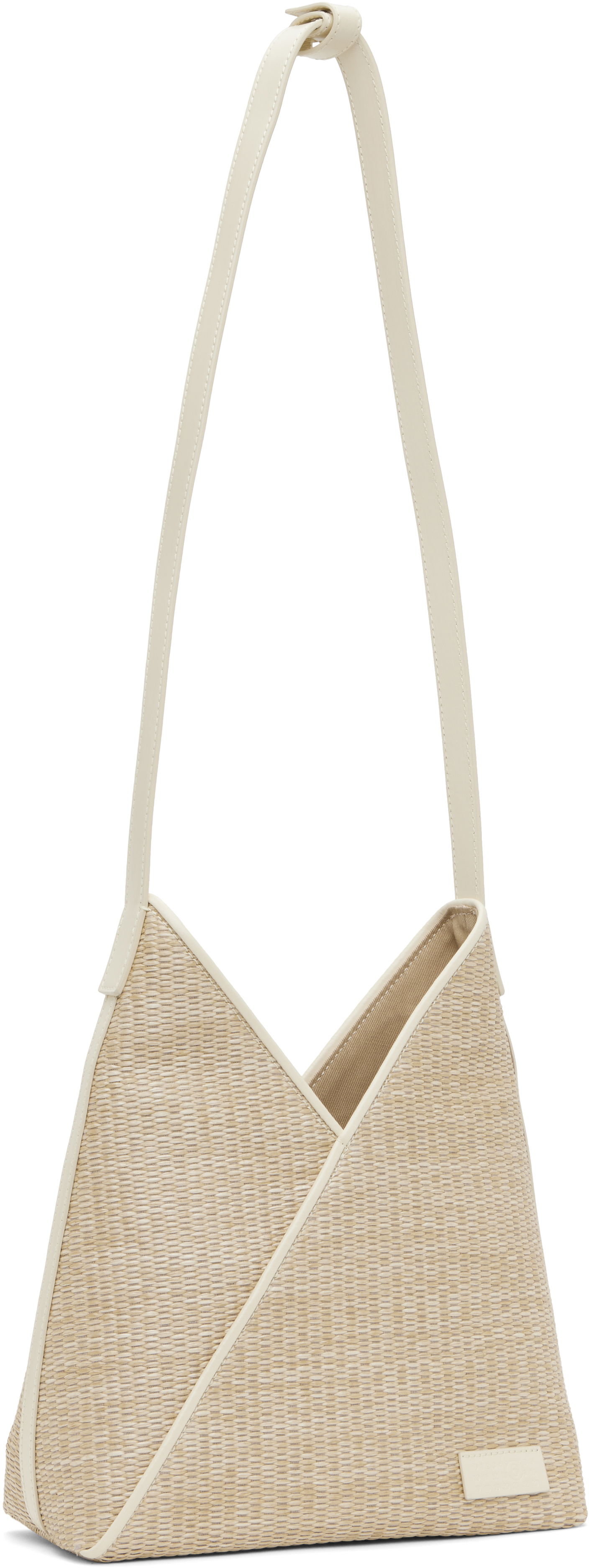 Håndtaske Maison Margiela MM6 Maison Margiela Raffia Shoulder Bag Beige | SB5ZH0019 P7256, 1