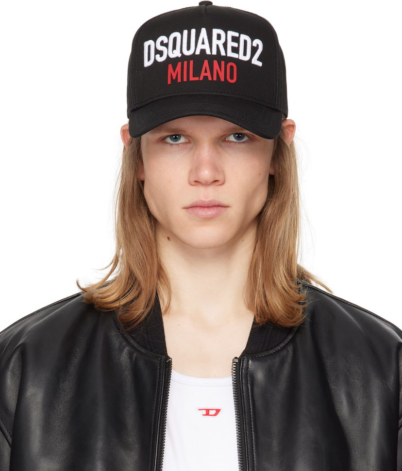 Kasket DSQUARED2 Dsquared2 'Milano' Baseball Cap Sort | BCM0917-05C00001-2124