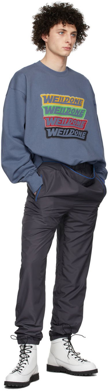 Sweatshirt We11done We11done French Terry Sweatshirt Blå | WD-TS1-22-651-U-NV, 3