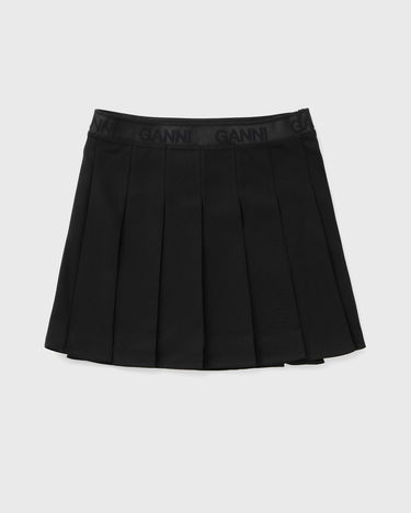 Sokker GANNI Pleated Twill Miniskirt Grå | F9710, 3