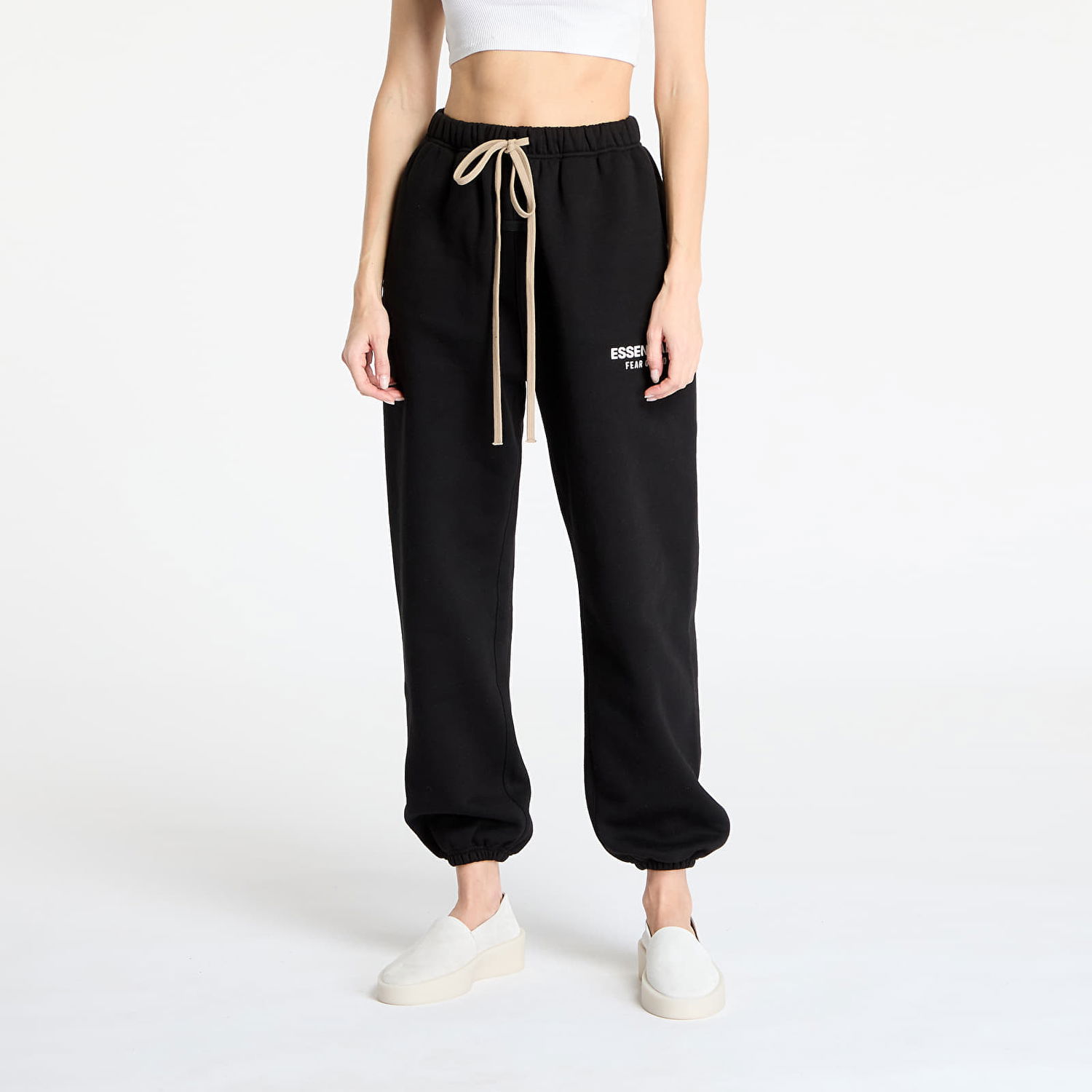 Joggingbukser Fear of God Fleece Sweatpants Sort | 130HO245400FW-001, 0
