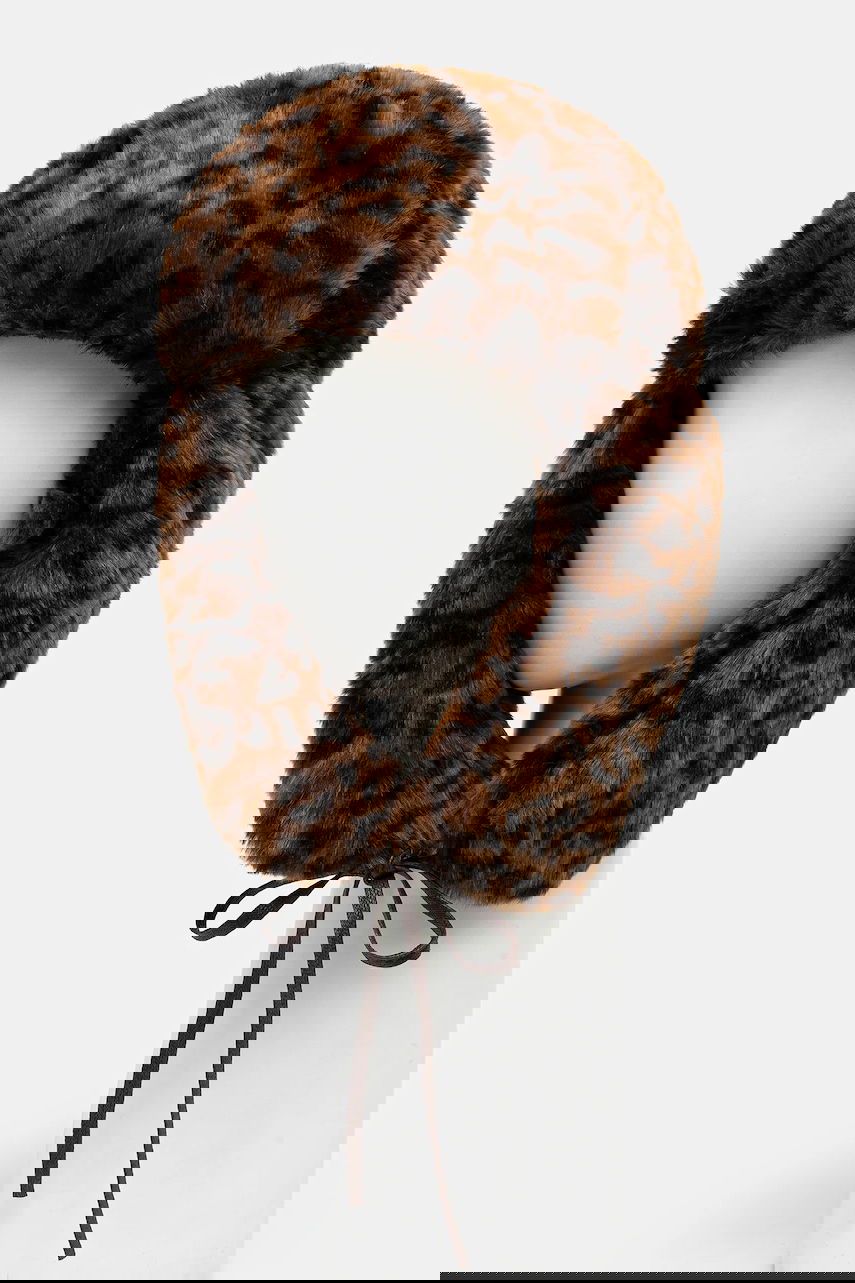 Hat Kangol Leopard Print Faux Fur Trapper Hat Brun | K4266ST.LEOPARD, 0