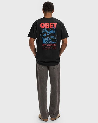 T-shirt OBEY Obey Art Studio T-Shirt Sort | 165264234-BLK, 2