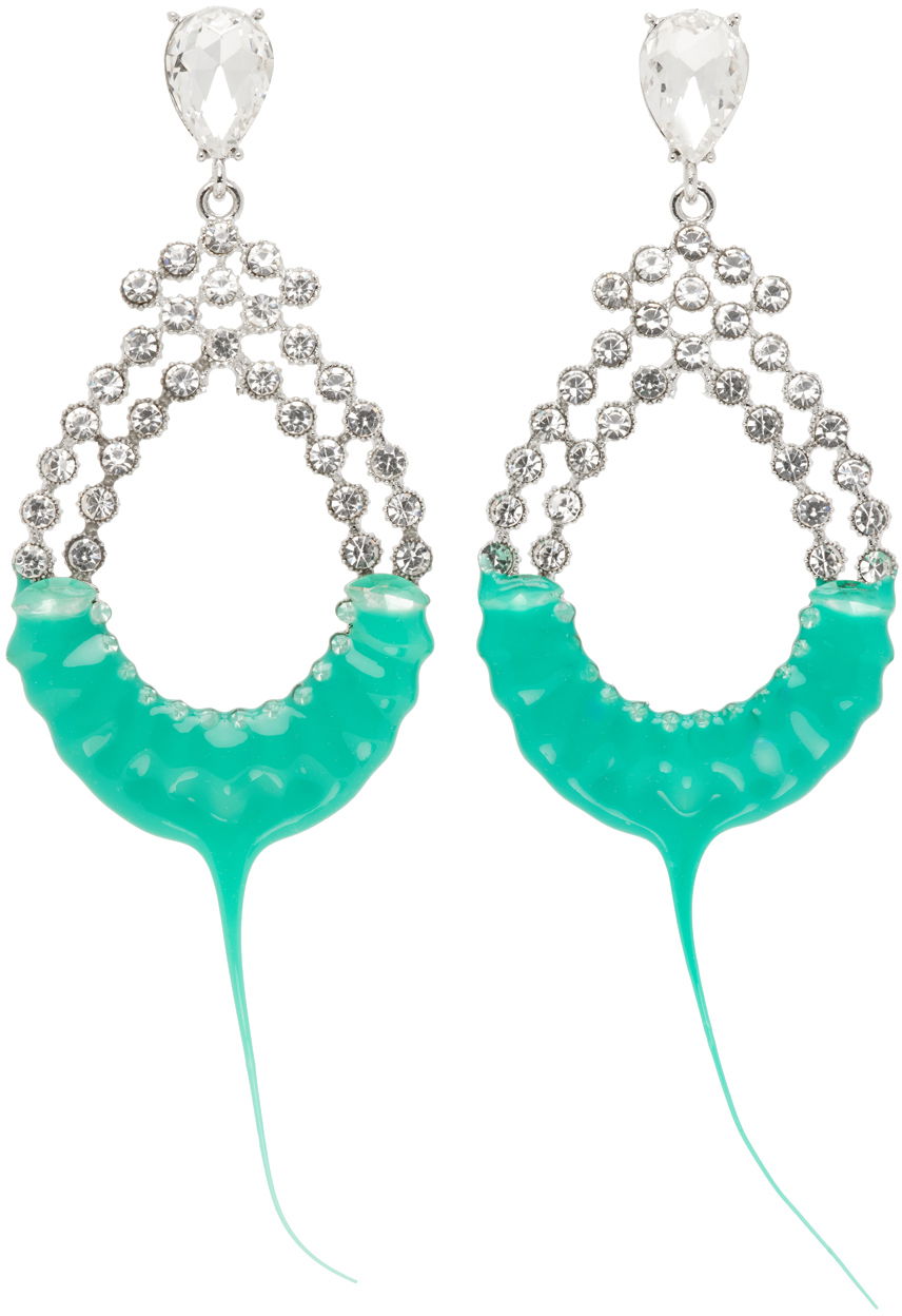 Øreringe Ottolinger Ottolinger Diamond Loop Earrings Turkis | 2500503, 0