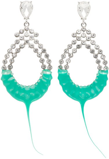 Øreringe Ottolinger Ottolinger Diamond Loop Earrings Turkis | 2500503, 0