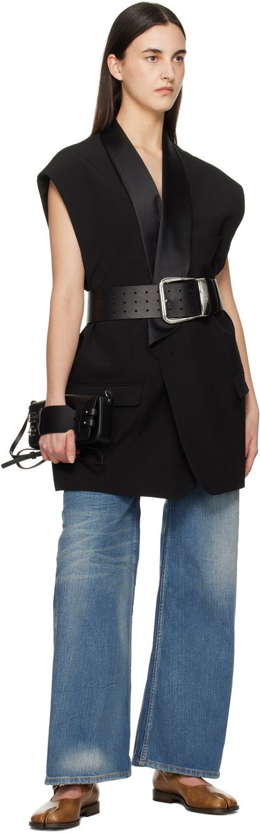 Håndtaske Maison Margiela MM6 Maison Margiela Small Bracelet Bag Sort | SB6WG0018 P8327, 3
