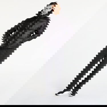 Puffer jakke Urban Classics Hooded Shiny Puffer Jacket Sort | TB7585-00007, 4