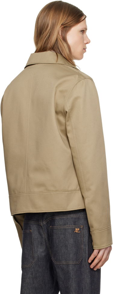 Jakke Courrèges Courrèges Zipped Jacket Beige | 125CBL251PL0178, 2