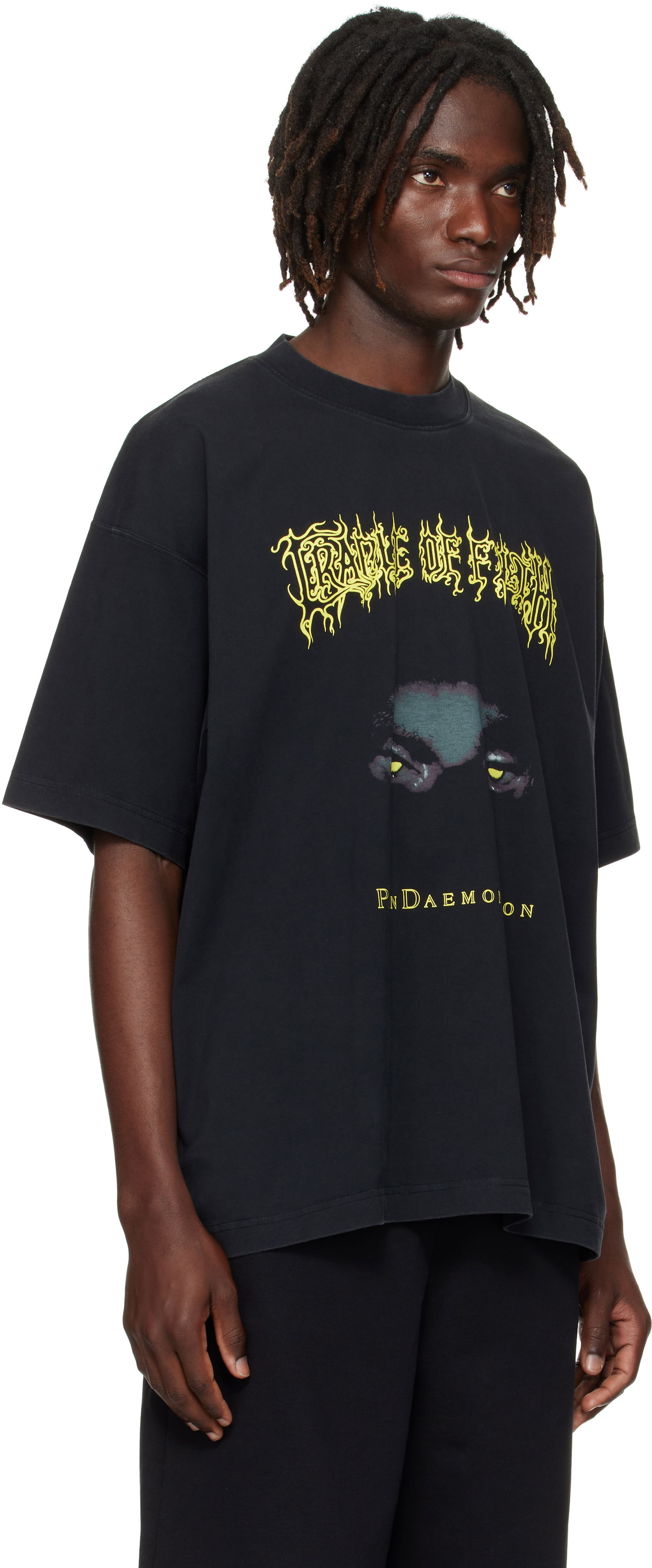 T-shirt VETEMENTS Vetements Cradle of Filth Pandaemonaeon Oversized T-Shirt Sort | UCF76TR550B, 1