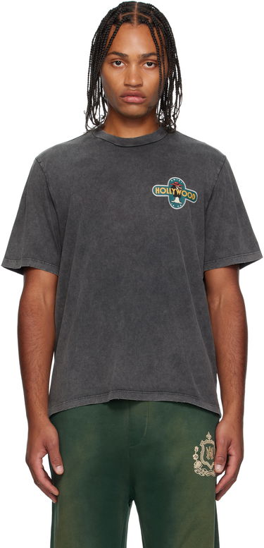 T-shirt AMIRI AMIRI 'Hollywood' Wolf Graphic T-Shirt Sort | AMJYTE1266, 0