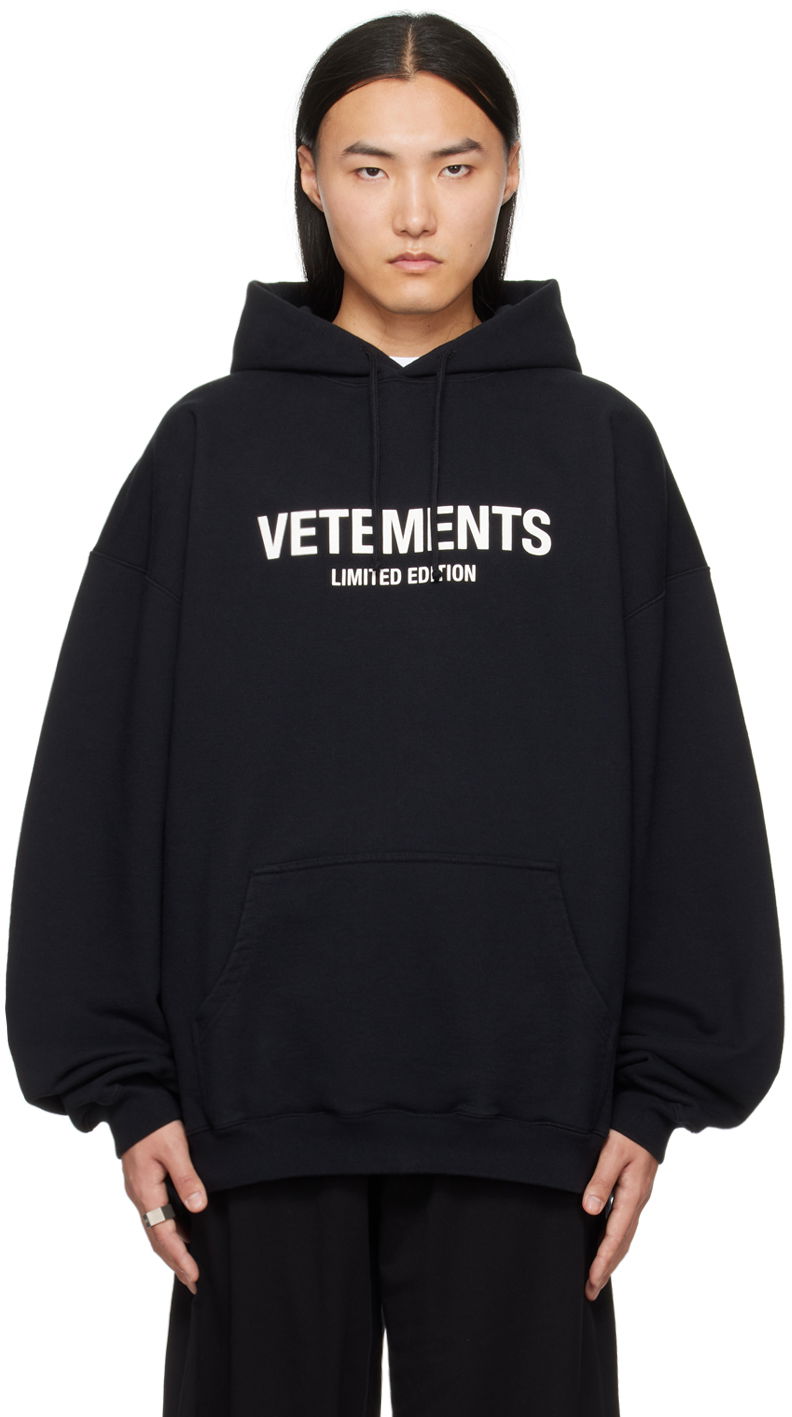 Sweatshirt VETEMENTS 'Limited Edition' Hoodie Sort | UE64HD600B