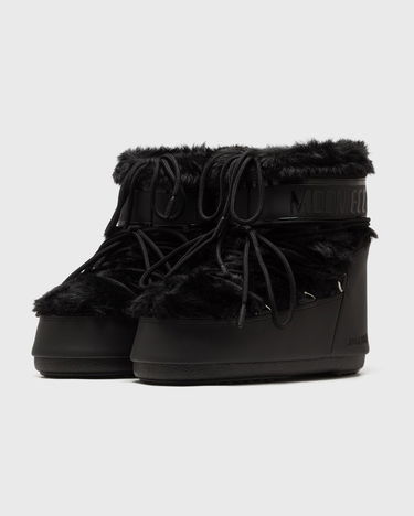 Sneakers og sko Moon Boot MB ICON LOW FAUX FUR Boots Sort | 80D1409390.N001, 2