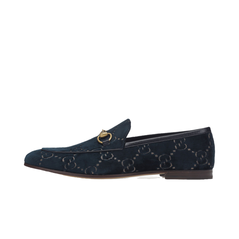 Sneakers og sko Gucci Jordaan GG Loafer 'Blue' Velvet Mørkeblå | 430088 9TI90 4286