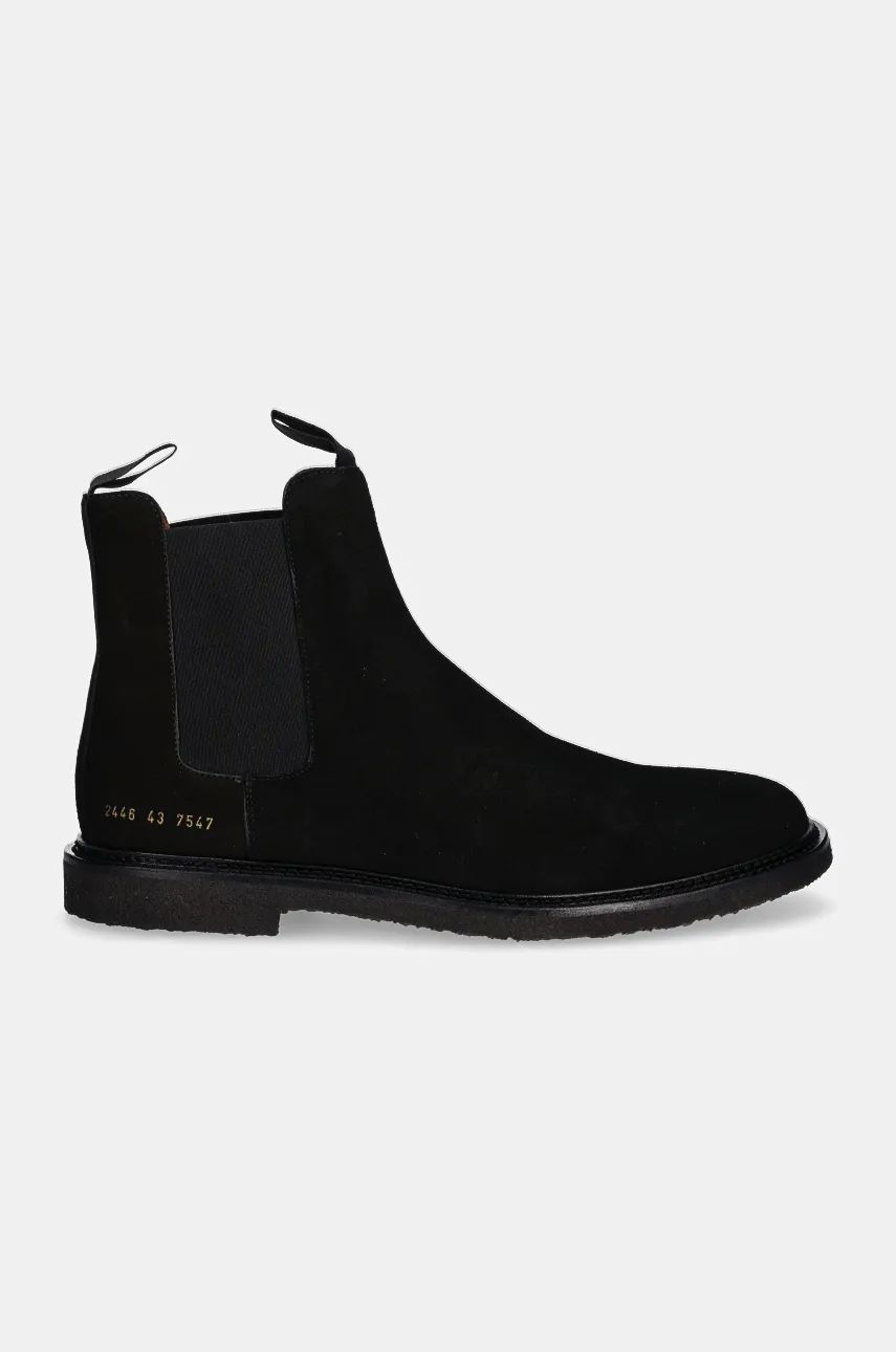 Sneakers og sko Common Projects Chelsea Waxed Suede Boots Sort | 2446.7547, 1