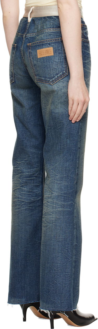 Jeans Maison Margiela MM6 Maison Margiela Bootcut Jeans Blå | S62LB0188 M30016, 2