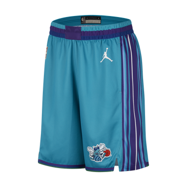 Shorts Nike Dri-FIT NBA Swingman Charlotte Hornets Hardwood Classics 2023/24 - Modrá Turkis | DX8723-415, 1