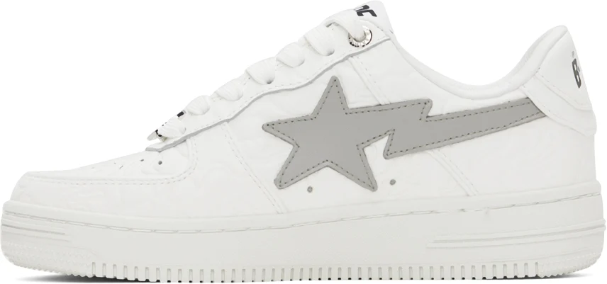 Sneakers og sko BAPE Sta #3 M1 "White/Grey" Hvid | 0ZXSHM191052L-WHT, 1