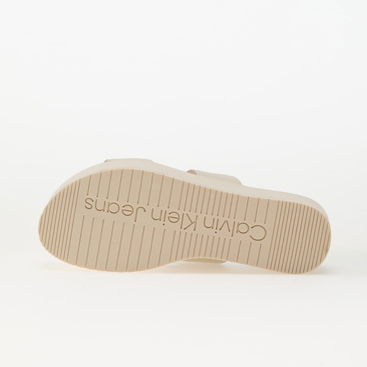 Sneakers og sko CALVIN KLEIN Flatform Sandal Webb Beige Beige | YW0YW01789 AEO, 1