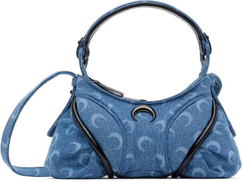 Håndtaske Marine Serre Mini Denim Bag Blå | WBA006A