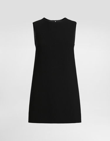 Kjole Dolce & Gabbana Dolce & Gabbana A-Line Crepe Mini Dress Sort | F6JSUTFU2TZN0000, 0