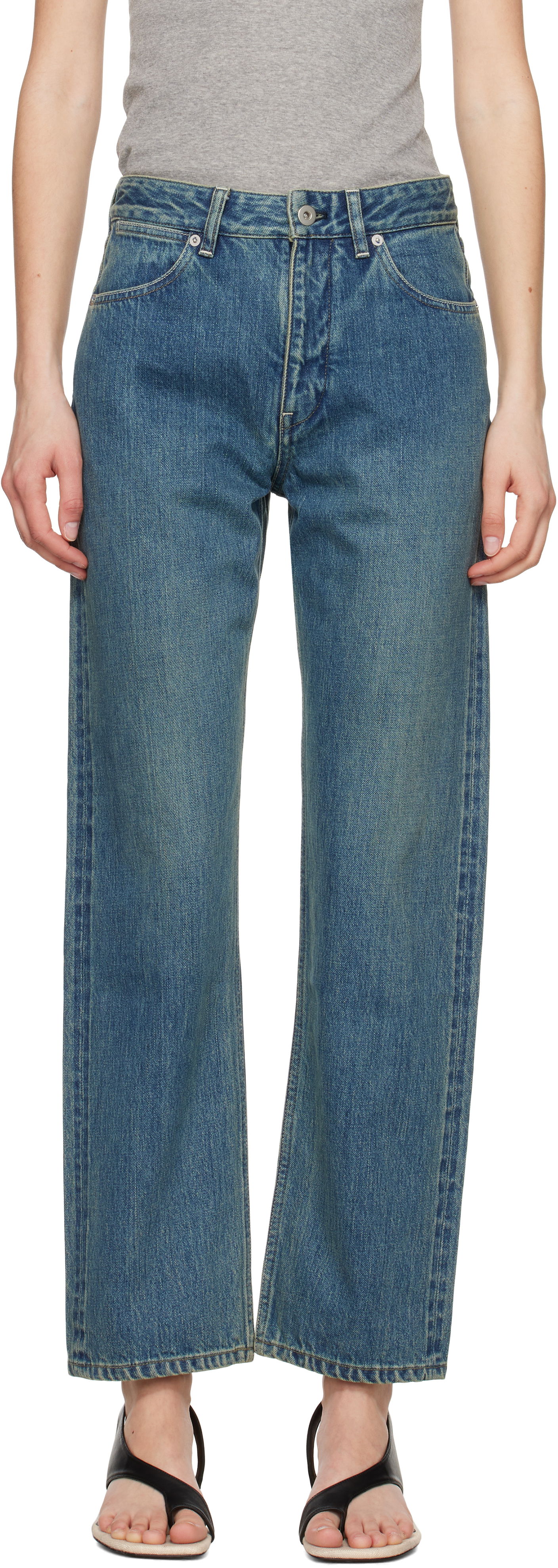 Jeans Jil Sander Jil Sander Slim Fit Jeans Blå | J40KA0243_J45291, 0