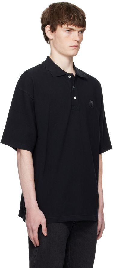 Polo skjorte MAISON KITSUNÉ Maison Kitsuné Fox Head Patch Oversize Polo Mørkeblå | PM00211KP0001, 4