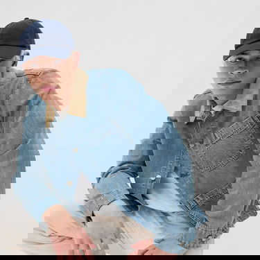 Jakke GAP Indigo Chore Jacket Blå | 585766-00, 2