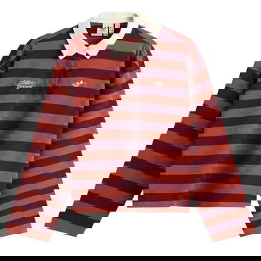 Polo skjorte adidas Originals Long Sleeve Striped Polo Bourgogne | KF2323, 1