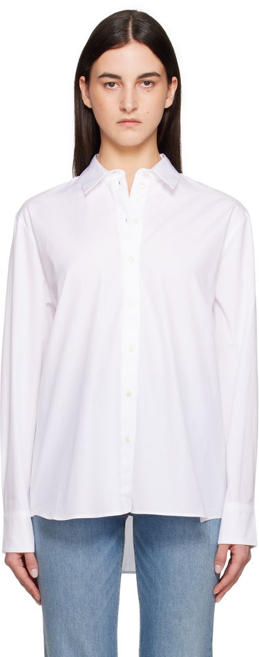 Skjorte Anine Bing Anine Bing Essie Button-Down Shirt Hvid | A-07-11028-WTI26, 0