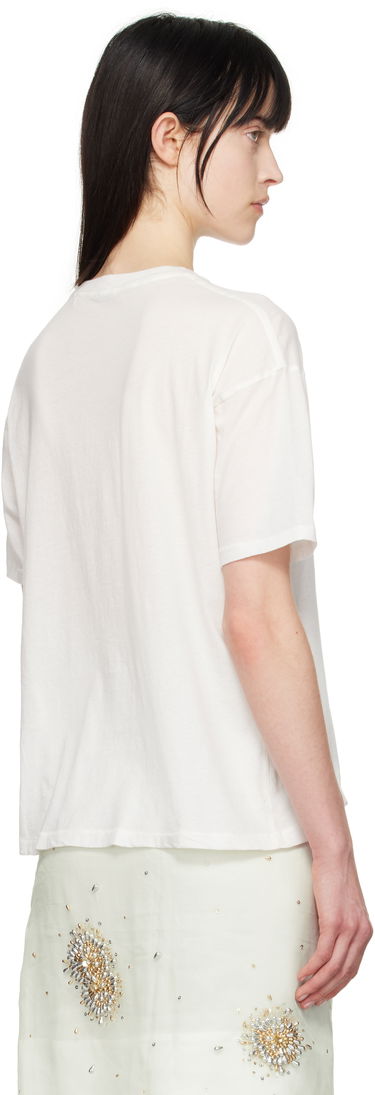 T-shirt Bode Bode Crest Boxy T-Shirt Hvid | MRS25CS008, 2