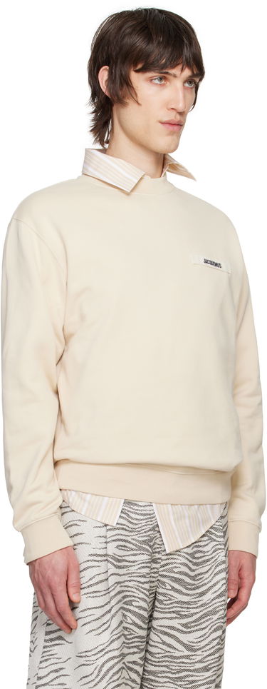 Sweatshirt Jacquemus Les Classiques 'Le Sweatshirt Gros Grain' Sweatshirt Beige | 24E245JS206-2036, 1