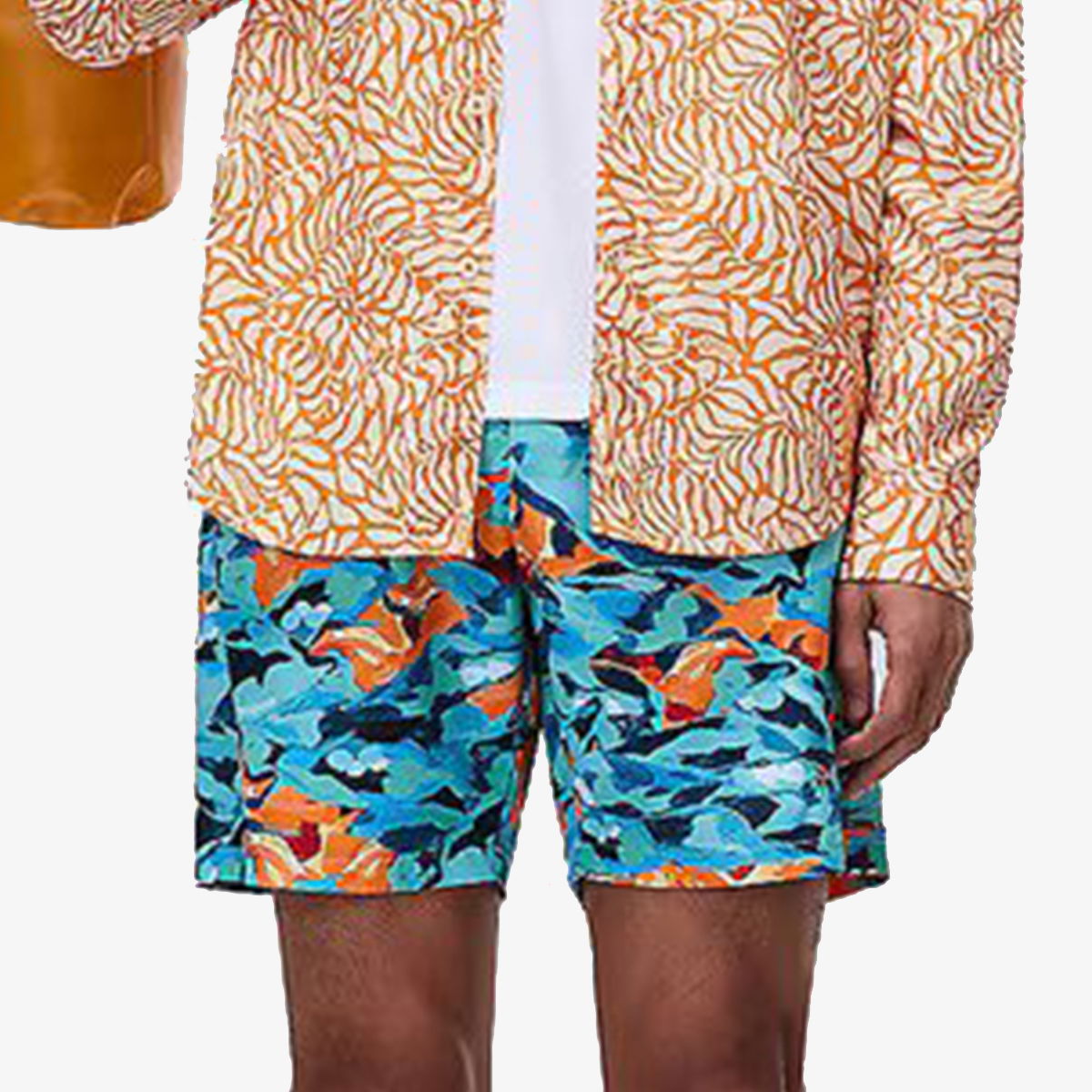 Skjorte Napapijri Napapijri V-Inuvik Printed Swim Shorts Flerfarvet | NP0A4IBLFDA1, 0