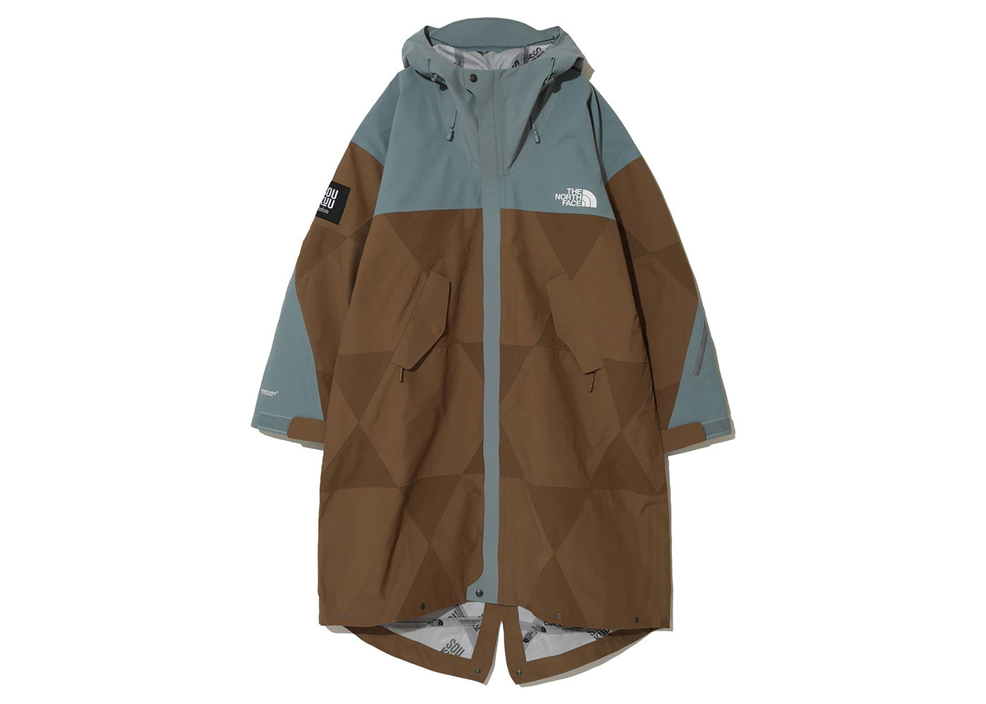 Jakke The North Face Undercover x Soukuu Geodesic Shell Jacket Sepia Brown/Concrete Grey Brun | 84S5, 0
