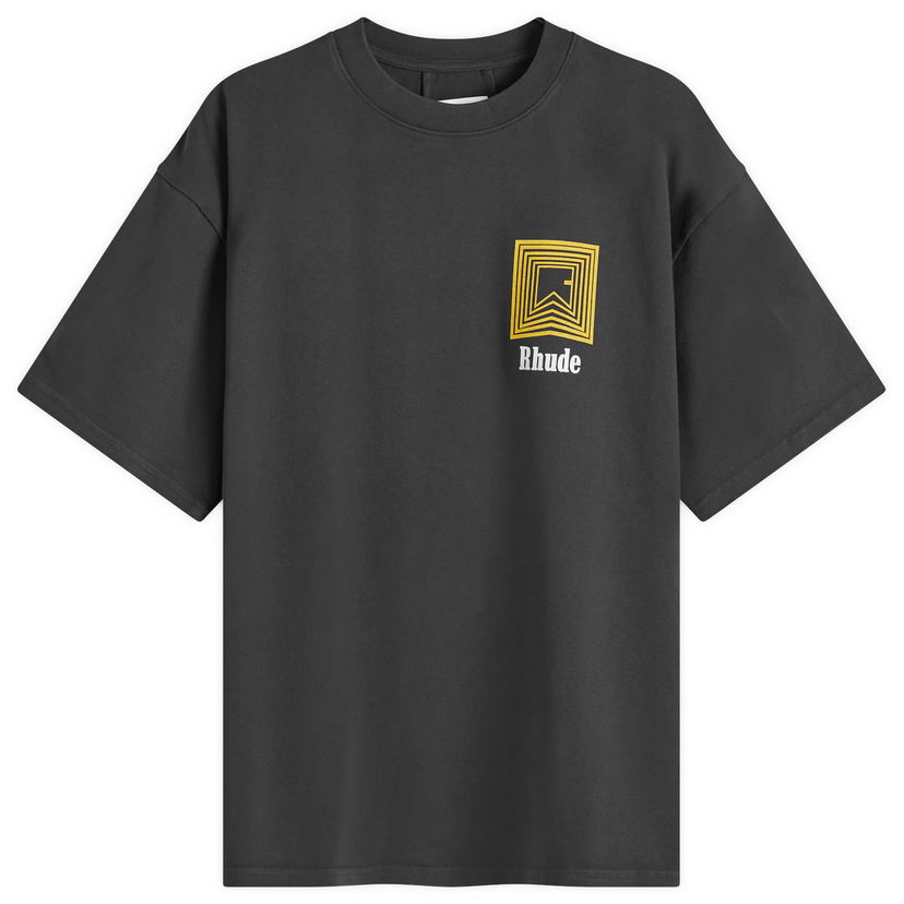T-shirt Rhude Chevron Logo T-Shirt Sort | RHFW24TT060122306