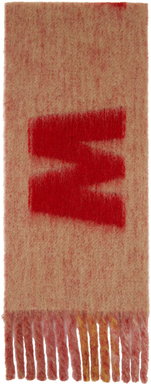 Tørklæde Marni Logo Scarf Orange | SCZC0063A0 UAW017