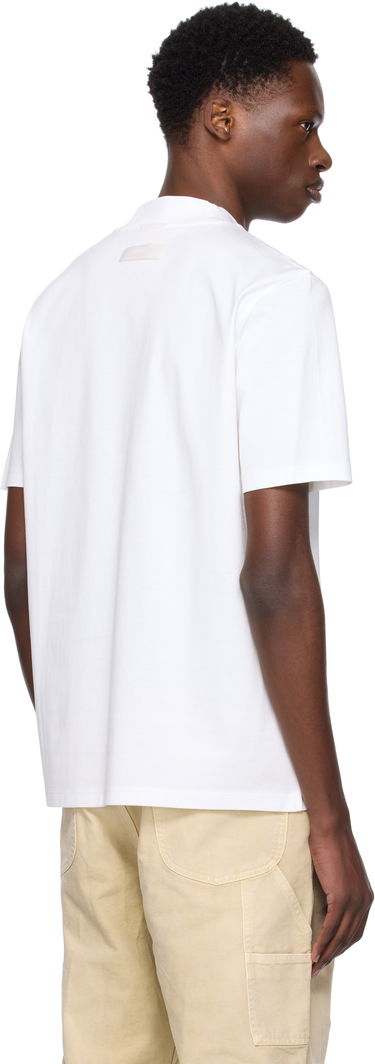 T-shirt BOSS Slim Fit Stretch Cotton Stand Collar T-Shirt Sort | 50542968, 3