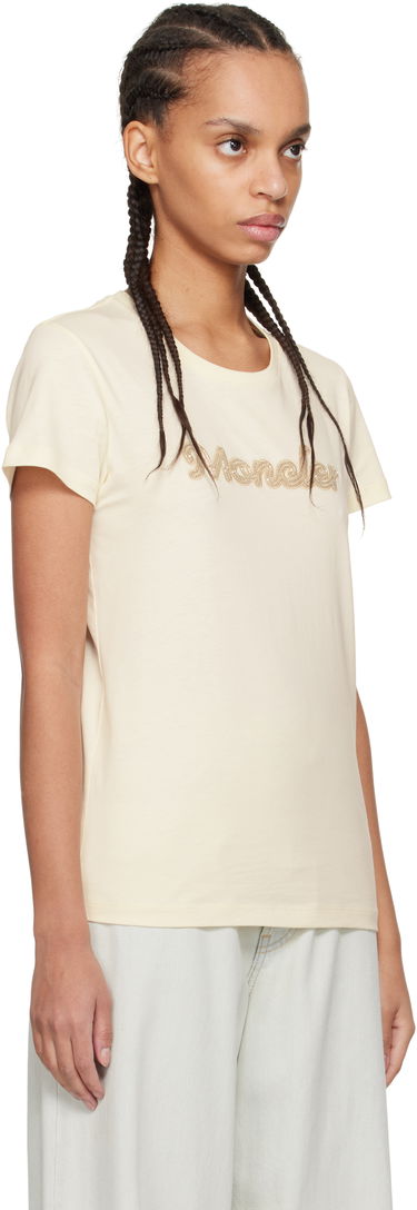 T-shirt Moncler Moncler Logo S/S T-Shirt Beige | K10938C0000989AUO, 1