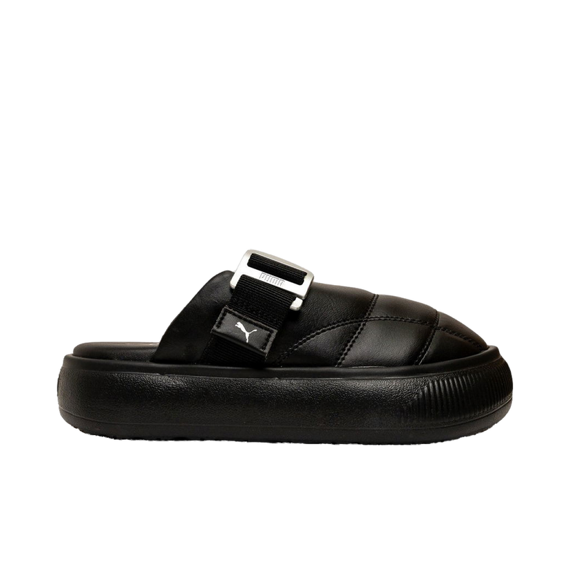 Sneakers og sko Puma Suede Mayu Leather Mule Black Silver (Women's) Sort | 388598-01