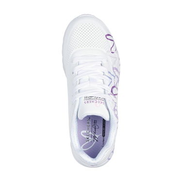 Sneakers og sko Skechers Uno Lite Spread Hvid | 314064L-WLPR, 4