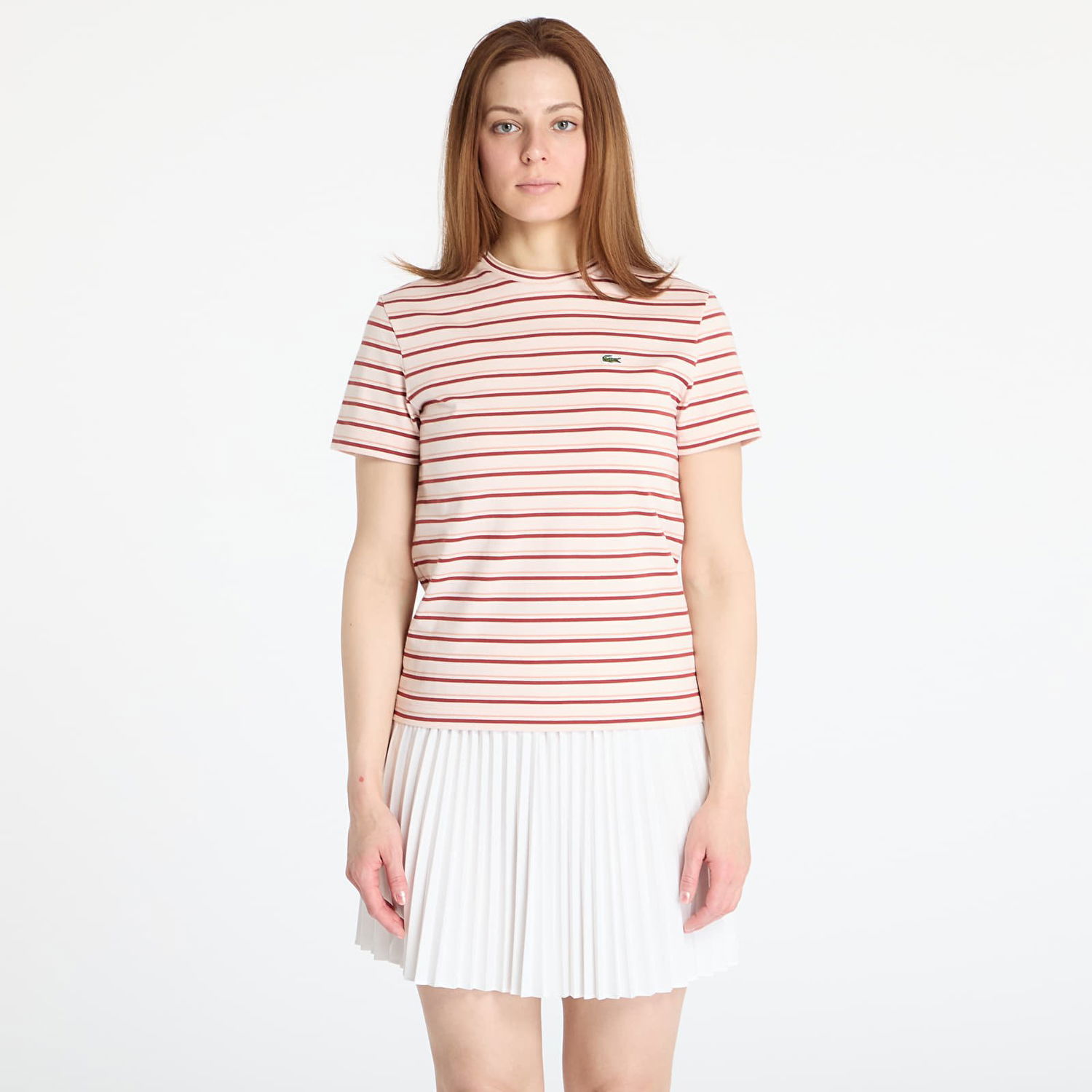 T-shirt Lacoste LACOSTE Striped T-Shirt Lyserød | TF0352 FYI, 0