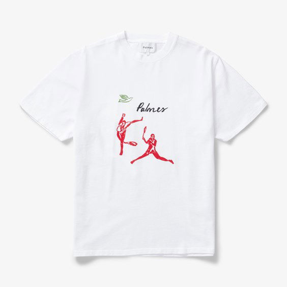 T-shirt Palmes Sandy T-shirt Hvid | 01250007-WHT, 0